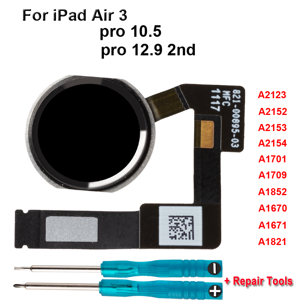 Home Bar Iphone - ปุ่มโฮมพร้อมสายแพรสำหรับ iPad Pro 10.5 นิ้ว รุ่น