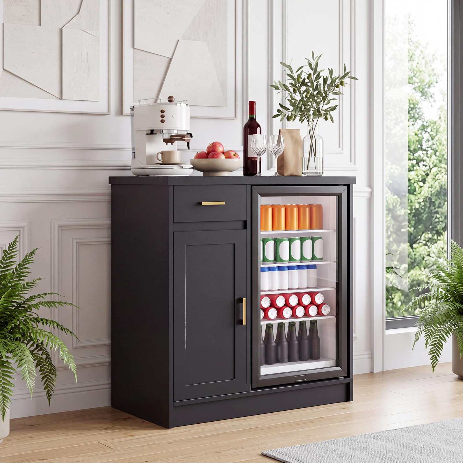 ตู้เก็บไวน์สไตล์ฟาร์มเฮาส์ขนาด - Home Bar And Cabinet บทวิจารณ์และราคา