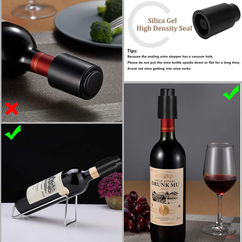 สูญญากาศขวดไวน์ Stopper ปิดผนึ - Wine Preservation Pump บทวิจารณ์และราคา