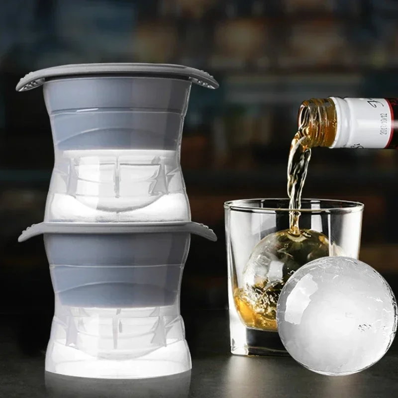 1/2 ชิ้นขนาดใหญ่ Ice Ball แม่พ - Ice Mold Sphere บทวิจารณ์และราคา